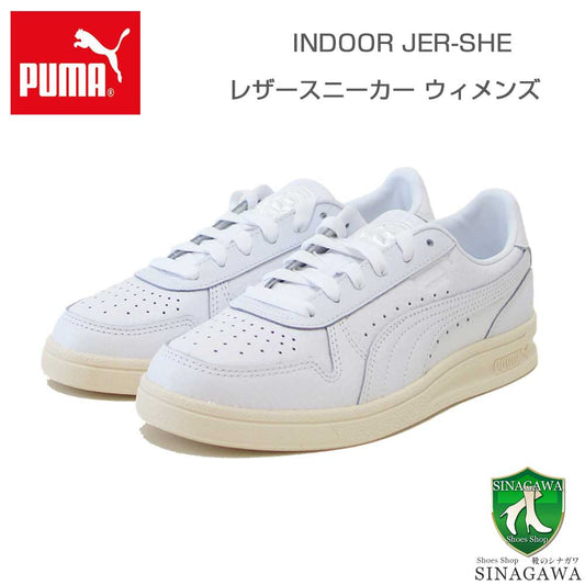 プーマPUMAウィメンズインドアJER-SHEスニーカー40046501ホワイト（レディース）レザーローカットウォーキング「靴」