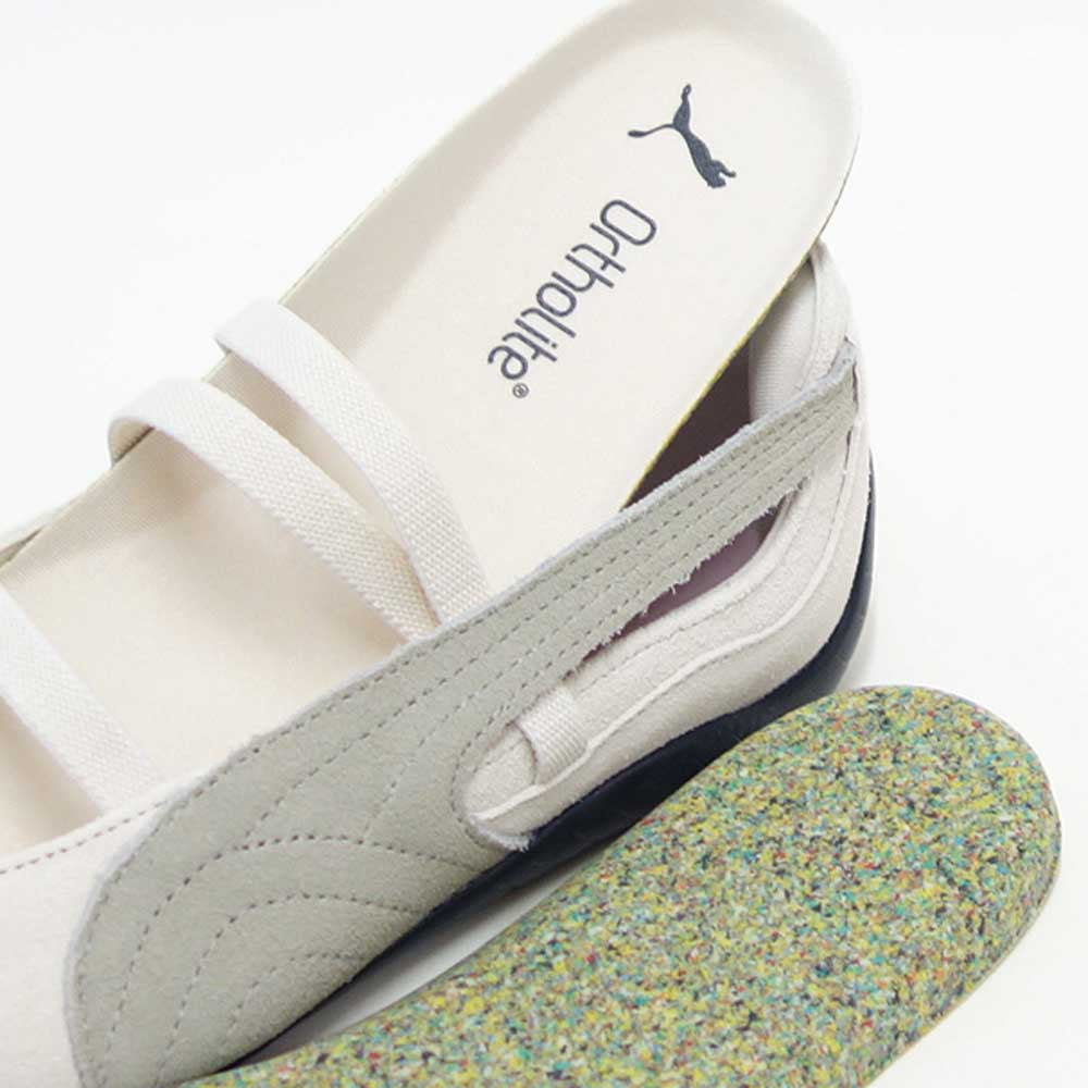 プーマPUMAスピードキャットBALLETSD40128708AlpineSnow-PUMABlack（レディース）スエード天然皮革バレエシューズスニーカー「靴」