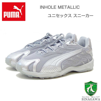 プーマPUMAユニセックスインへイルメタリックスニーカー40178001GlacialGray-TeamSilverローカットスニーカーウォーキング「靴」