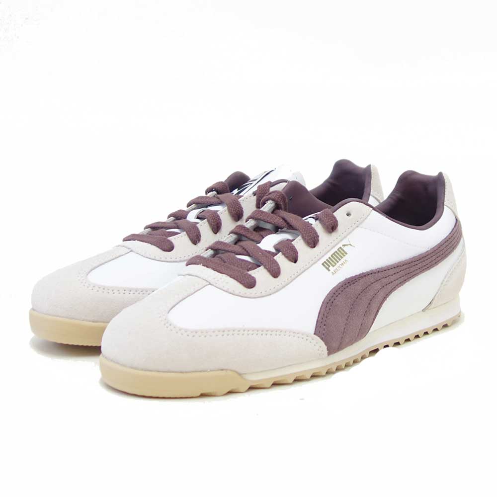 プーマPUMAアリゾナレトロ40235315PumaWhite-RichCocoa（メンズ）スエード天然皮革ローカットスニーカーストリートカジュアル「靴」