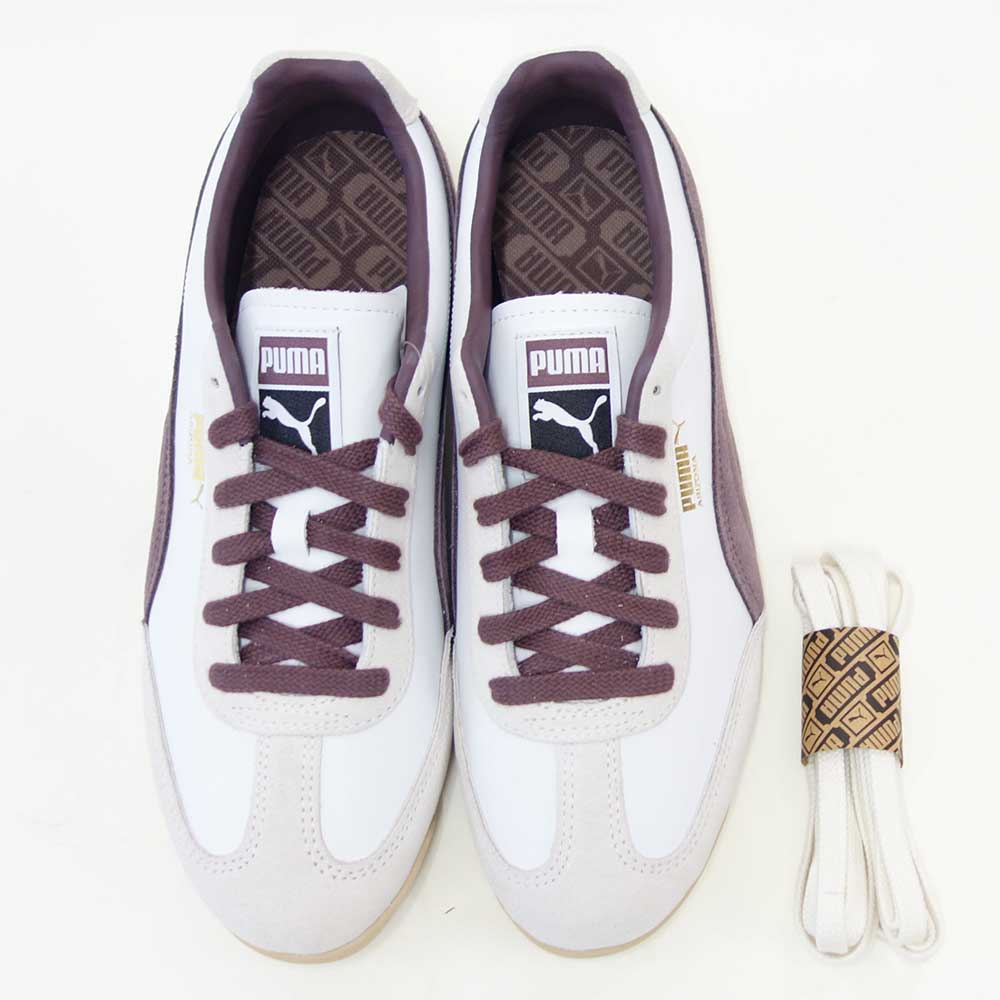 プーマPUMAアリゾナレトロ40235315PumaWhite-RichCocoa（メンズ）スエード天然皮革ローカットスニーカーストリートカジュアル「靴」