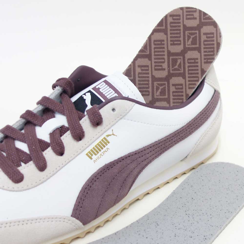 プーマPUMAアリゾナレトロ40235315PumaWhite-RichCocoa（メンズ）スエード天然皮革ローカットスニーカーストリートカジュアル「靴」