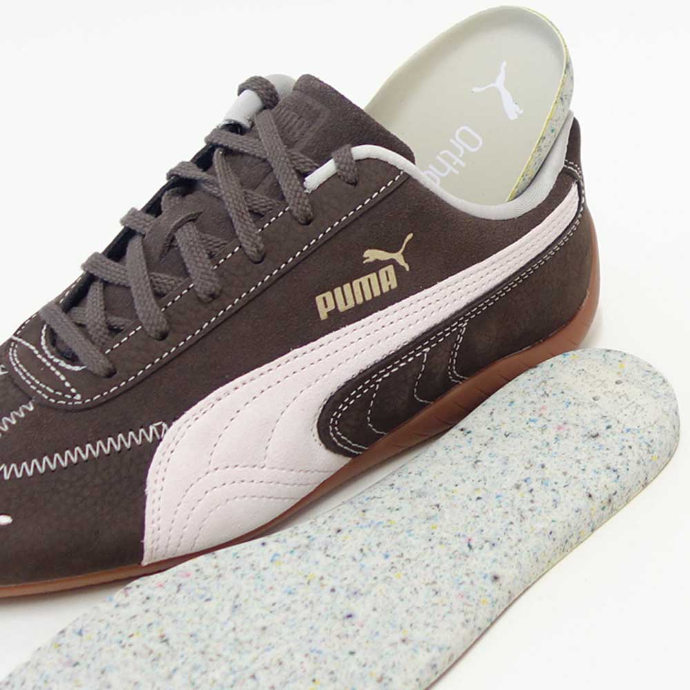 プーマPUMAスピードキャットWINECLUBウィメンズ40256201Chocolate-JasmineFlower（レディース）スエード天然皮革ローカットスニーカーブラック「靴」