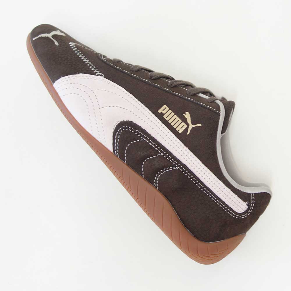 プーマPUMAスピードキャットWINECLUBウィメンズ40256201Chocolate-JasmineFlower（レディース）スエード天然皮革ローカットスニーカーブラック「靴」
