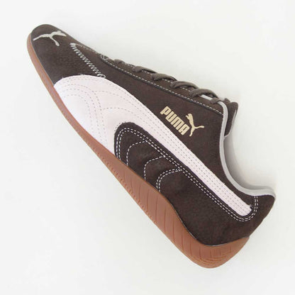 プーマPUMAスピードキャットWINECLUBウィメンズ40256201Chocolate-JasmineFlower（レディース）スエード天然皮革ローカットスニーカーブラック「靴」