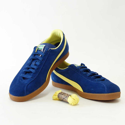 プーマPUMAブラジルLTH40324609BlueJewel-LemonMeringue（メンズ）天然皮革ローカットスニーカーウォーキング「靴」