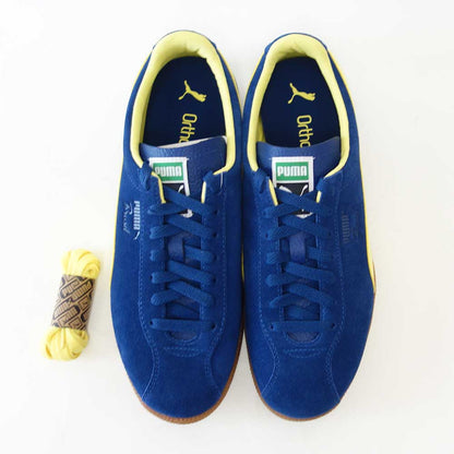 プーマPUMAブラジルLTH40324609BlueJewel-LemonMeringue（メンズ）天然皮革ローカットスニーカーウォーキング「靴」