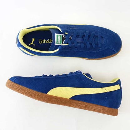 プーマPUMAブラジルLTH40324609BlueJewel-LemonMeringue（メンズ）天然皮革ローカットスニーカーウォーキング「靴」