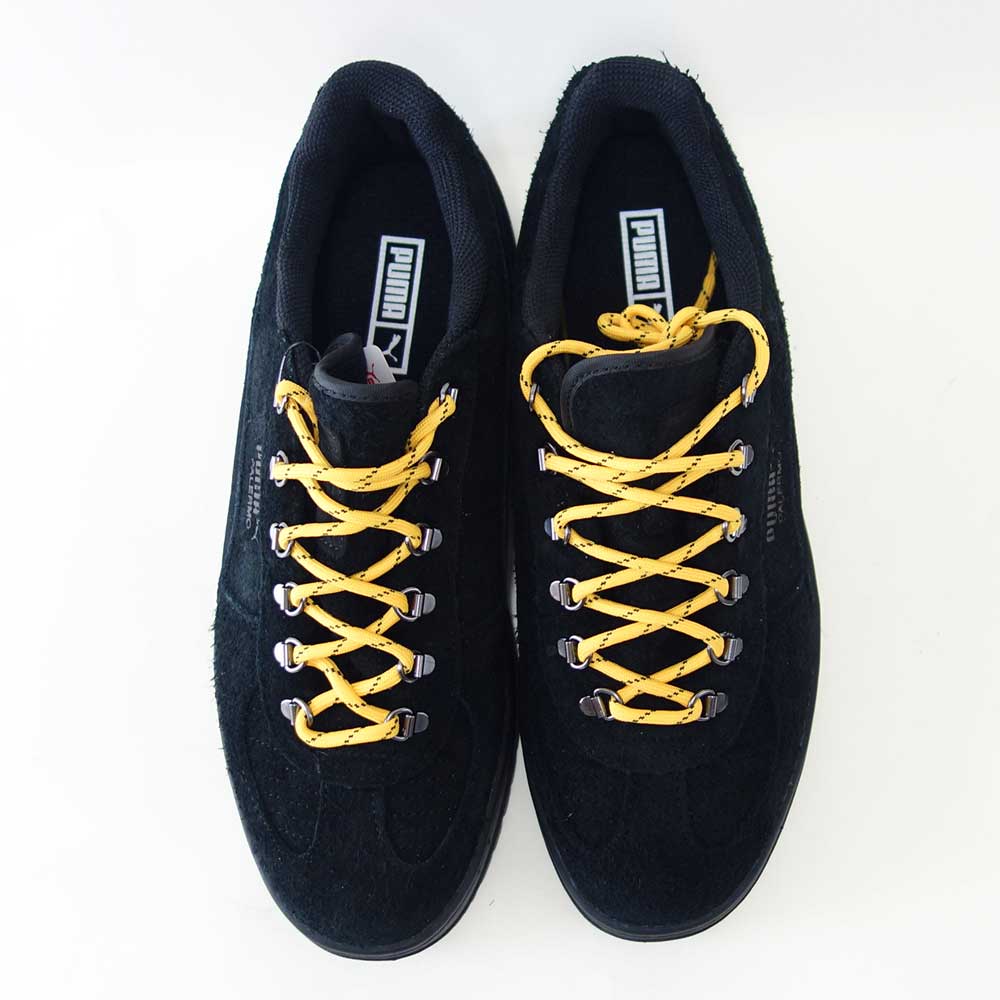 プーマPUMAパレルモアルピノファジー40369901ブラック-YellowSizzle（メンズ）天然皮革スエードローカットスニーカーウォーキング「靴」