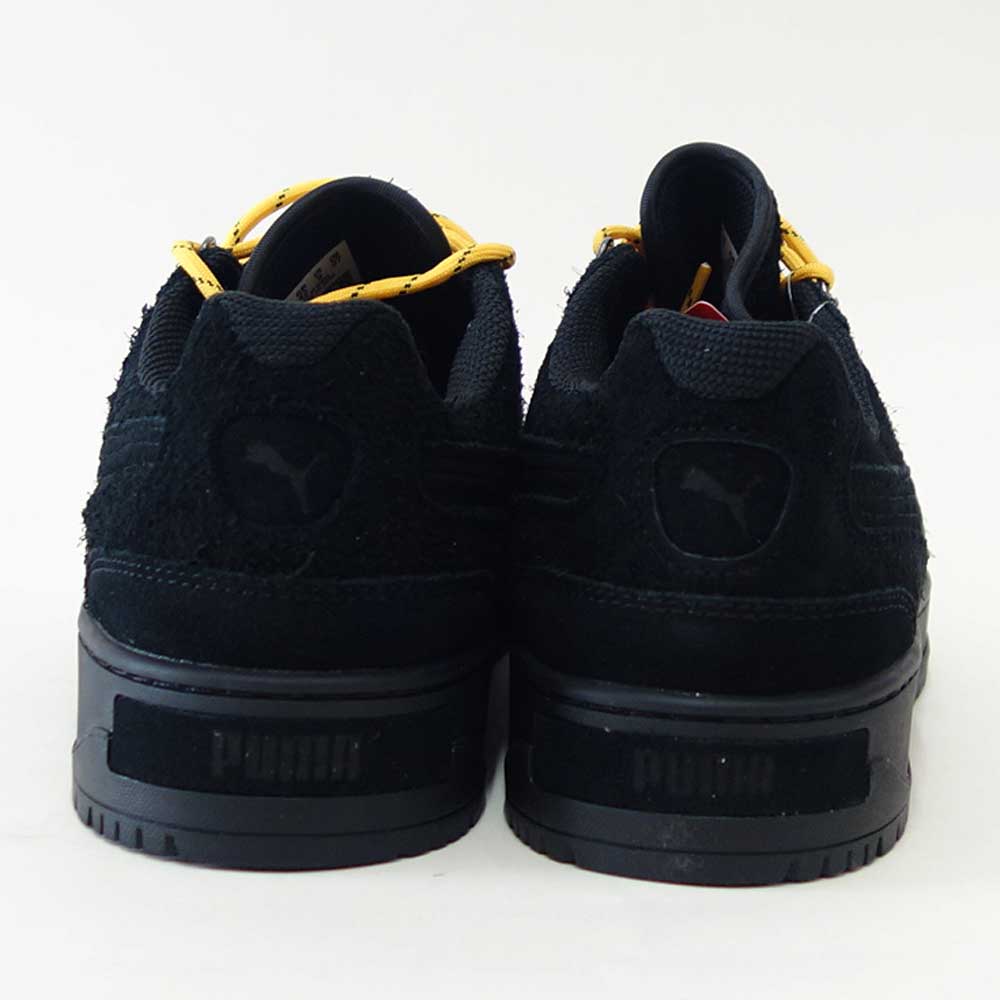 プーマPUMAパレルモアルピノファジー40369901ブラック-YellowSizzle（メンズ）天然皮革スエードローカットスニーカーウォーキング「靴」
