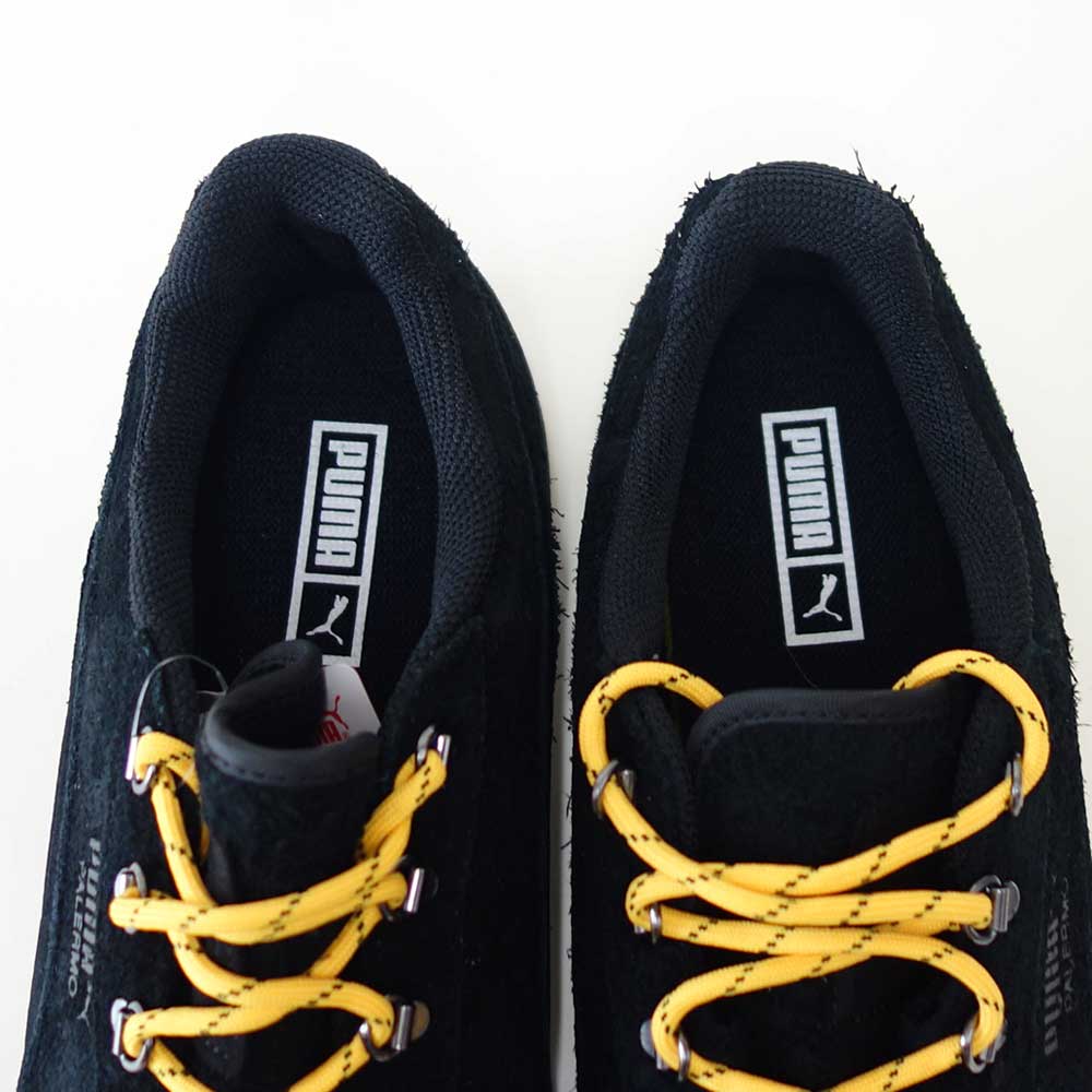 プーマPUMAパレルモアルピノファジー40369901ブラック-YellowSizzle（メンズ）天然皮革スエードローカットスニーカーウォーキング「靴」