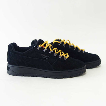 プーマPUMAパレルモアルピノファジー40369901ブラック-YellowSizzle（メンズ）天然皮革スエードローカットスニーカーウォーキング「靴」