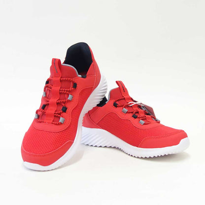 スケッチャーズSKECHERSBOUNDERブリスクバースト403822LRDBKレッド/ブラック（キッズ）メッシュ人工繊維スニーカーハンズフリー子供靴「靴」