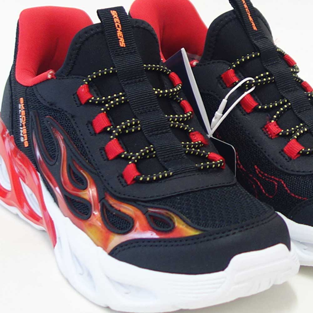 スケッチャーズSKECHERSサーモフラッシュ2.0-ヒートブリスク403898LBKRDブラック/レッド（キッズ）メッシュ人工繊維スニーカーハンズフリー子供靴「靴」