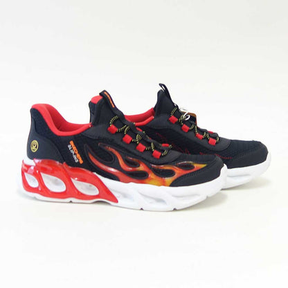 スケッチャーズSKECHERSサーモフラッシュ2.0-ヒートブリスク403898LBKRDブラック/レッド（キッズ）メッシュ人工繊維スニーカーハンズフリー子供靴「靴」