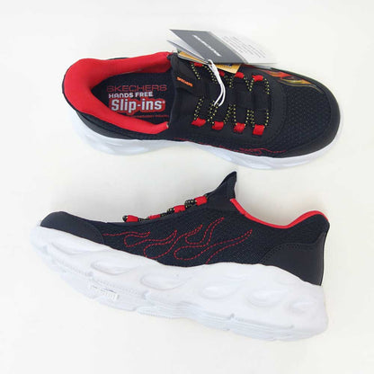スケッチャーズSKECHERSサーモフラッシュ2.0-ヒートブリスク403898LBKRDブラック/レッド（キッズ）メッシュ人工繊維スニーカーハンズフリー子供靴「靴」