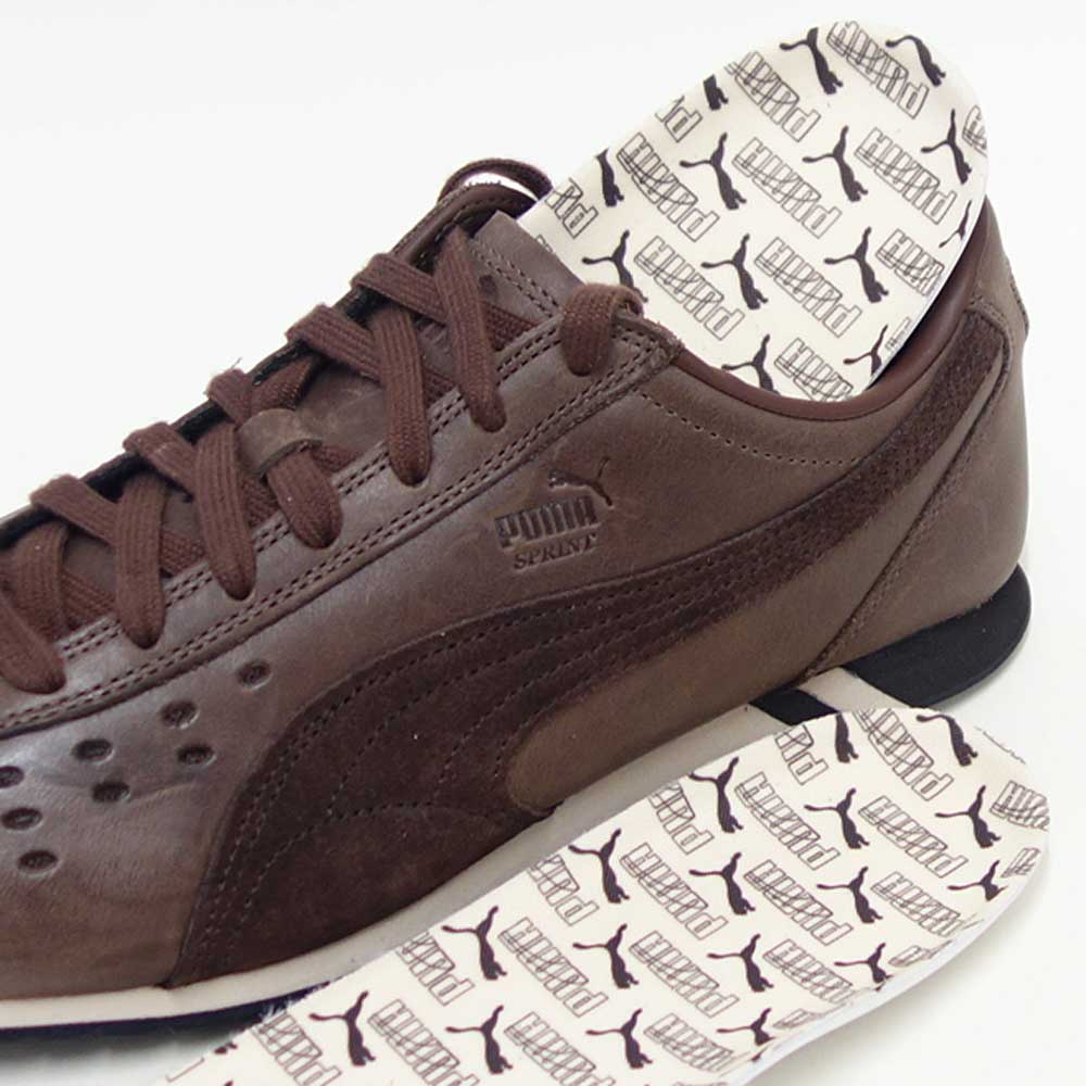 プーマPUMAスプリントプレミアム40508402EspressoBrown（メンズ）天然皮革ローカットスニーカーウォーキング「靴」