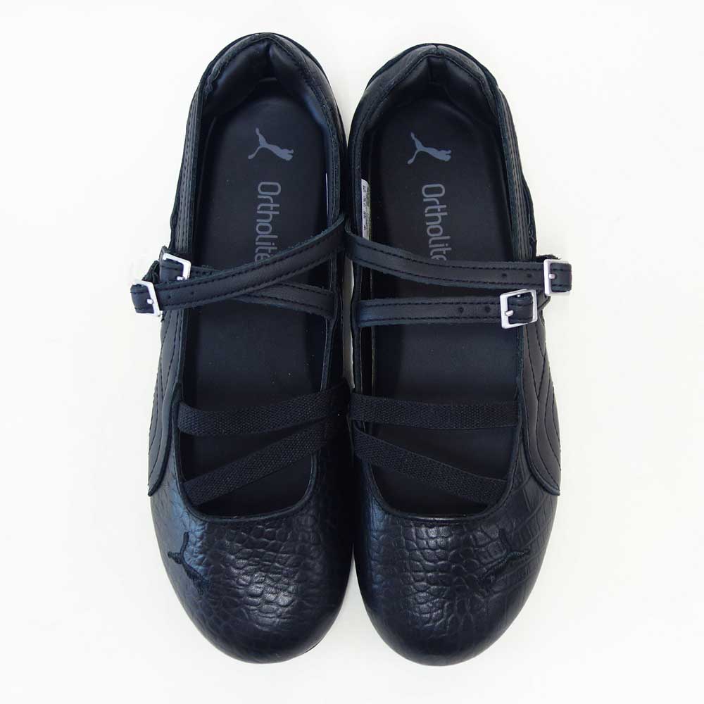 プーマPUMAスピードキャットBALLETCROC40532701PUMABlack（レディース）天然皮革バレエシューズスニーカー「靴」