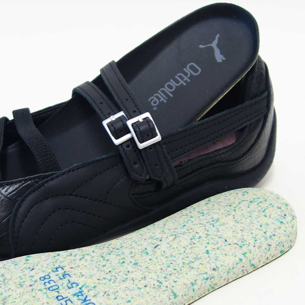 プーマPUMAスピードキャットBALLETCROC40532701PUMABlack（レディース）天然皮革バレエシューズスニーカー「靴」