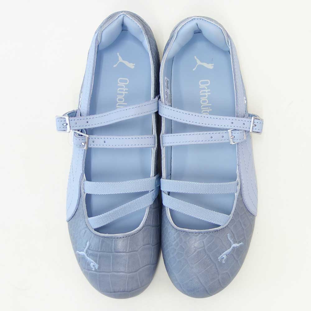プーマPUMAスピードキャットBALLETCROC40532703SnowMountainBlue（レディース）天然皮革バレエシューズスニーカー「靴」