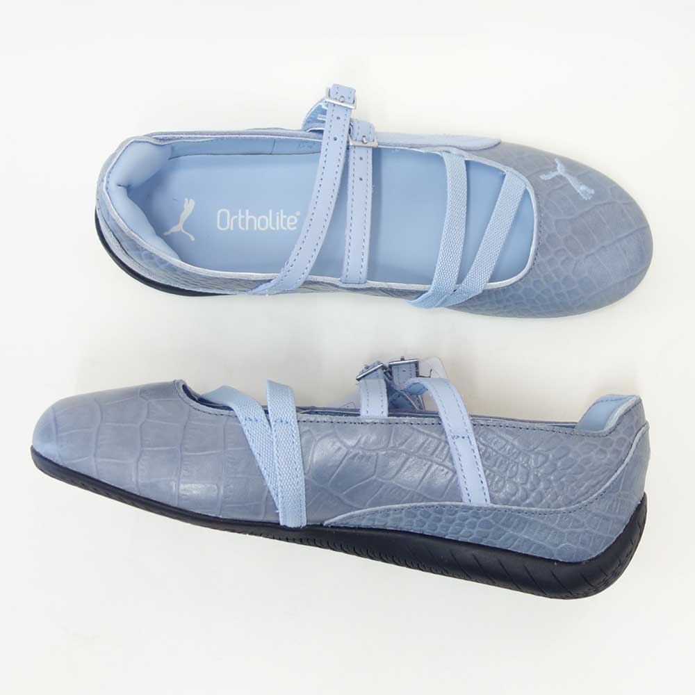 プーマPUMAスピードキャットBALLETCROC40532703SnowMountainBlue（レディース）天然皮革バレエシューズスニーカー「靴」