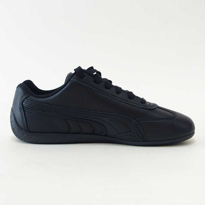 プーマPUMAスピードキャットフルレザー40544901PUMABlack-ShadowGray（レディース）スムース天然皮革ローカットスニーカーストリートカジュアル「靴」