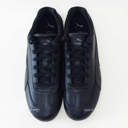 プーマPUMAスピードキャットフルレザー40544901PUMABlack-ShadowGray（レディース）スムース天然皮革ローカットスニーカーストリートカジュアル「靴」