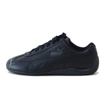 プーマ PUMA スピードキャット フルレザー  405449 01 PUMA Black-Shadow Gray（レディース）スムース 天然皮革 ローカット スニーカー  ストリート カジュアル「靴」