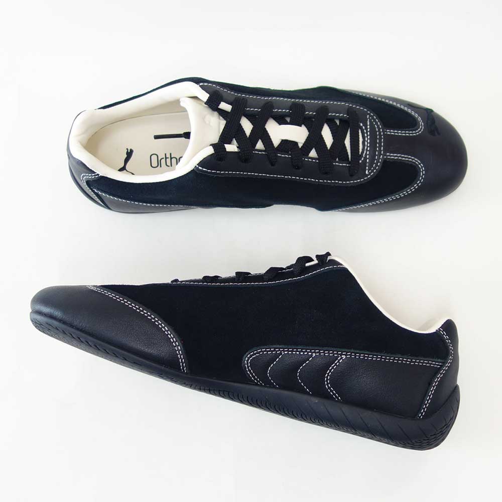 プーマPUMAスピードキャットICONS40622601PUMABlack-FrostedIvory（ユニセックス）スエード天然皮革ローカットスニーカー黒ブラックカジュアル「靴」