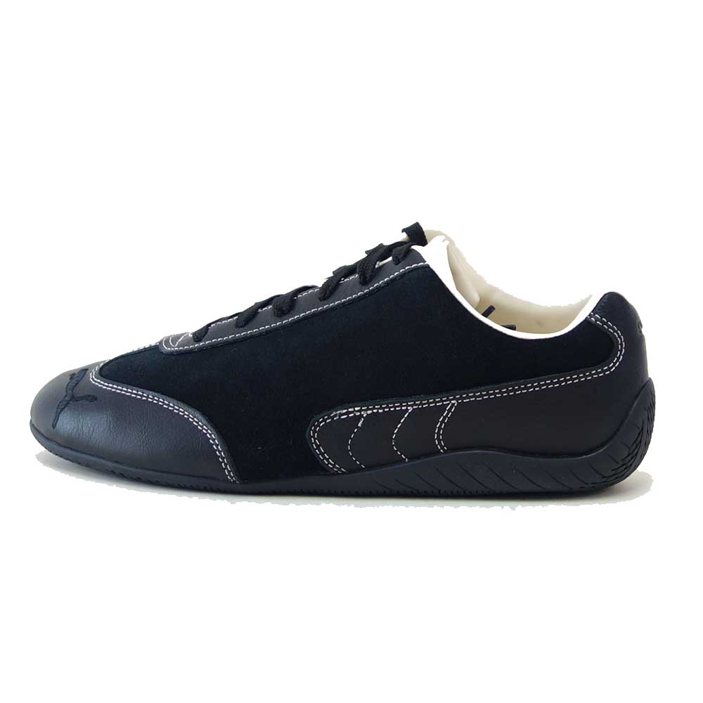プーマPUMAスピードキャットICONS40622601PUMABlack-FrostedIvory（ユニセックス）スエード天然皮革ローカットスニーカー黒ブラックカジュアル「靴」