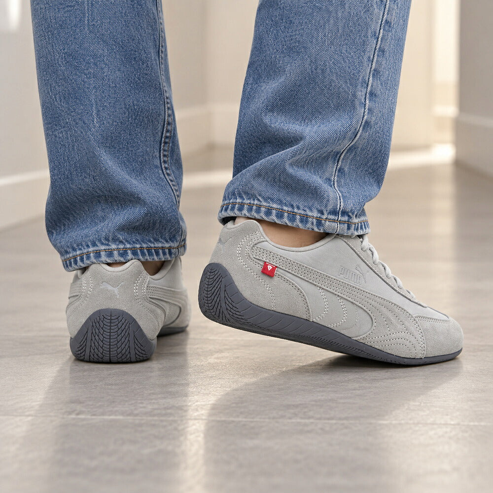プーマPUMAウィメンズスピードキャットプリマロフトナイロンスニーカー40699401GrayEcho-MoodyGray（レディース）天然皮革ローカットスニーカーストリートカジュアル「靴」