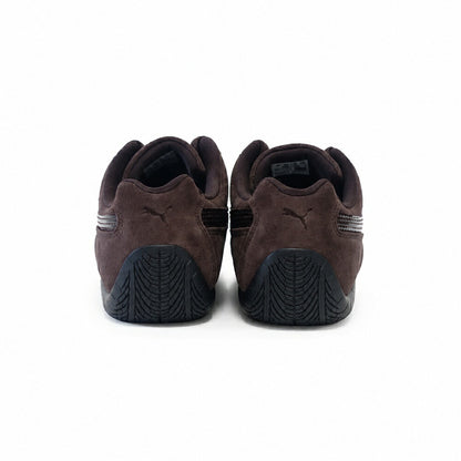 プーマPUMAスピードキャットプレミアムクロコWNS40767401ChocolateFondue-PUMABlack（レディース）レザークロコ型押しローカットスニーカーストリートカジュアル「靴」