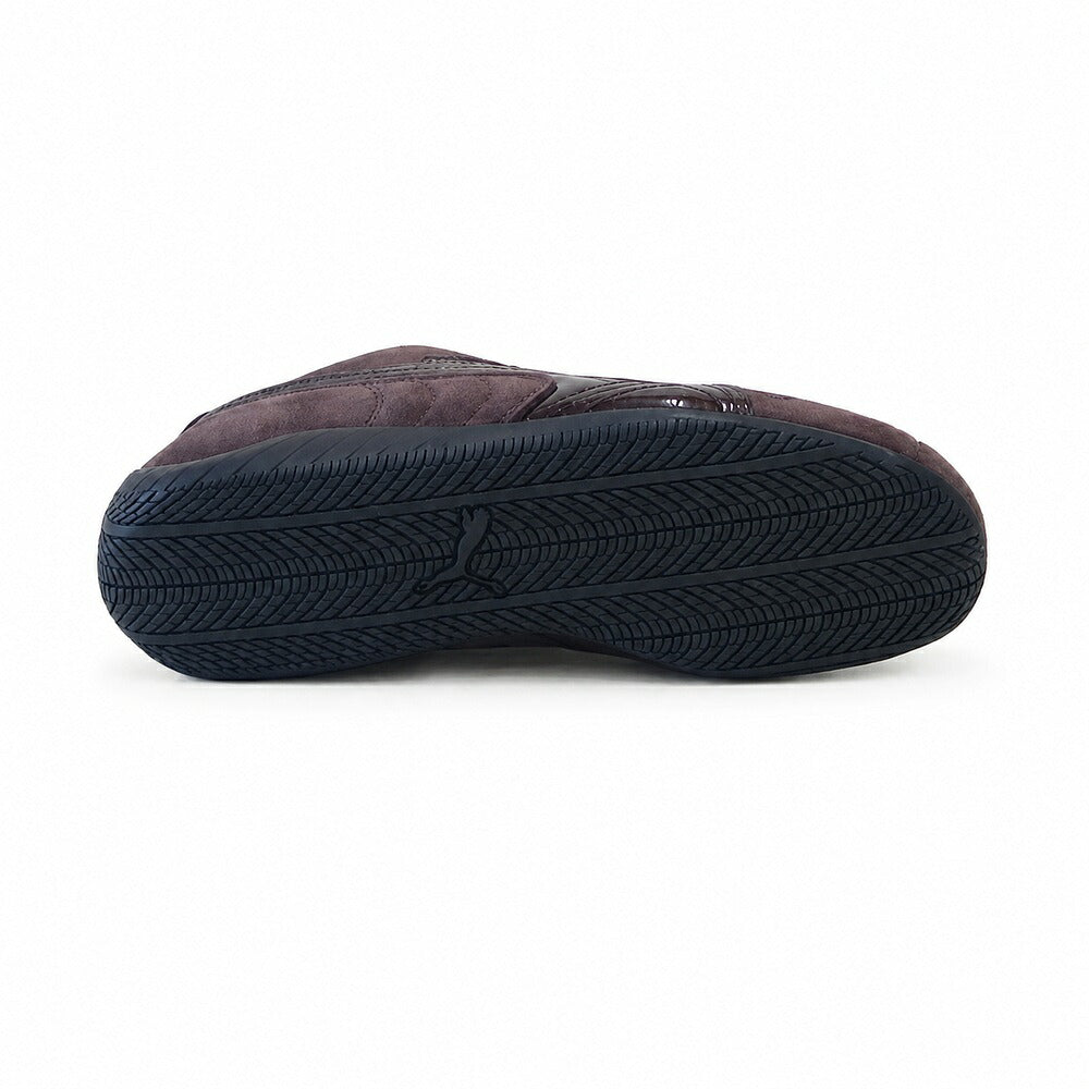 プーマPUMAスピードキャットプレミアムクロコWNS40767401ChocolateFondue-PUMABlack（レディース）レザークロコ型押しローカットスニーカーストリートカジュアル「靴」