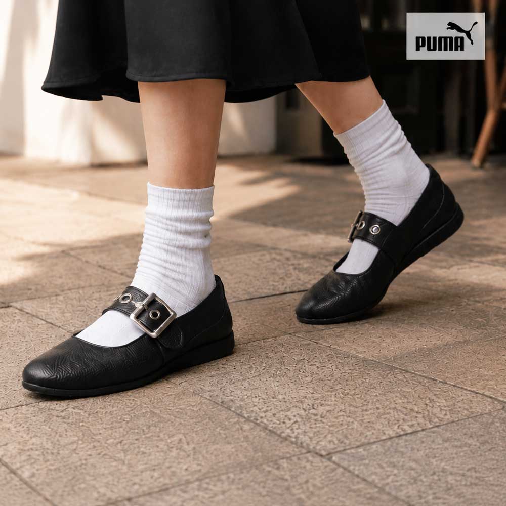 プーマPUMAスピードキャットバレエドレスアップ40805403PUMABlack（レディース）天然皮革バックルメリージェーンバレエシューズローカットスニーカー「靴」