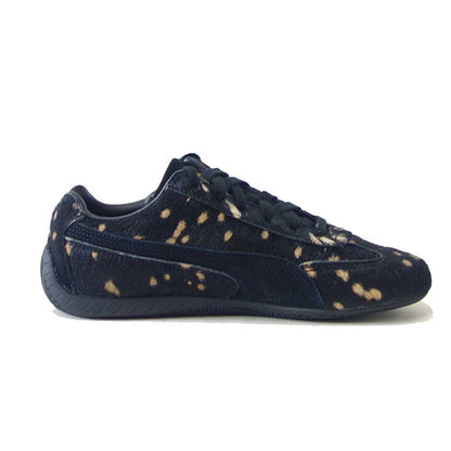 プーマPUMAスピードキャットドゥレット40816902PUMABlack-PUMAGold（レディース）ファー天然皮革ローカットスニーカーストリートカジュアル「靴」