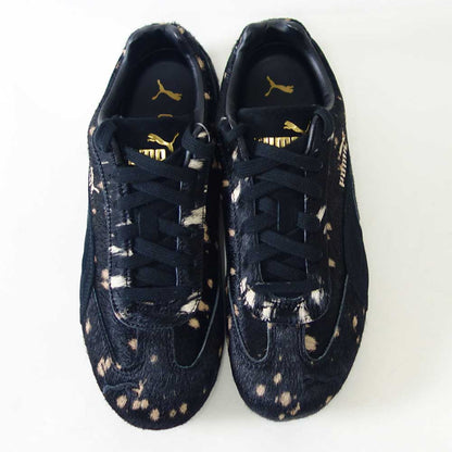 プーマPUMAスピードキャットドゥレット40816902PUMABlack-PUMAGold（レディース）ファー天然皮革ローカットスニーカーストリートカジュアル「靴」
