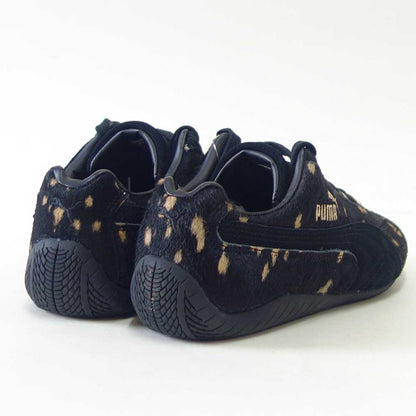 プーマPUMAスピードキャットドゥレット40816902PUMABlack-PUMAGold（レディース）ファー天然皮革ローカットスニーカーストリートカジュアル「靴」