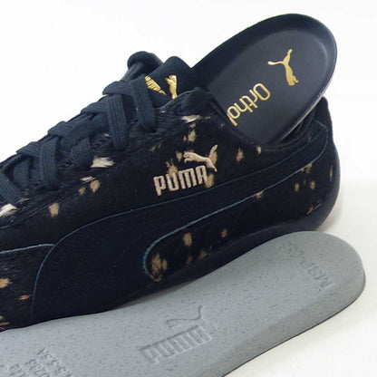 プーマPUMAスピードキャットドゥレット40816902PUMABlack-PUMAGold（レディース）ファー天然皮革ローカットスニーカーストリートカジュアル「靴」