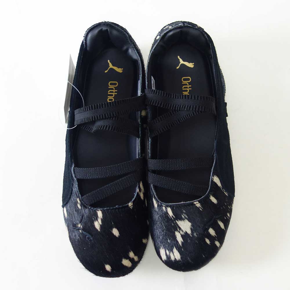 プーマPUMAスピードキャットBALLETDOELETTE40817102PUMABlack-PUMAGold（レディース）天然皮革バレエシューズスニーカー「靴」