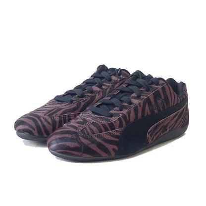 プーマPUMAスピードキャットタイガー41013901RichCocoa-PUMABlack（レディース）ファー天然皮革ローカットスニーカーストリートカジュアル「靴」