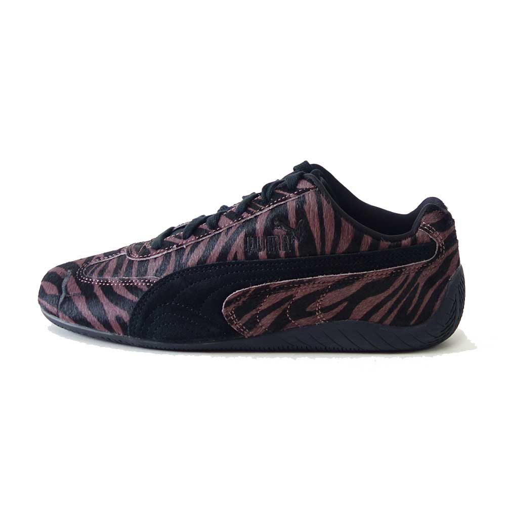 プーマPUMAスピードキャットタイガー41013901RichCocoa-PUMABlack（レディース）ファー天然皮革ローカットスニーカーストリートカジュアル「靴」