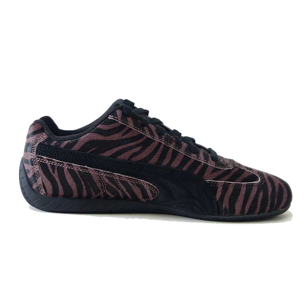 プーマPUMAスピードキャットタイガー41013901RichCocoa-PUMABlack（レディース）ファー天然皮革ローカットスニーカーストリートカジュアル「靴」