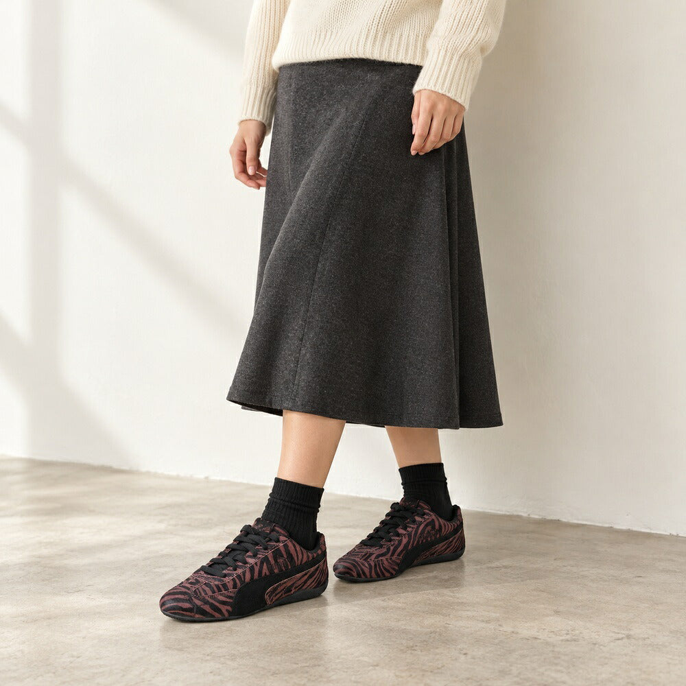 プーマPUMAスピードキャットタイガー41013901RichCocoa-PUMABlack（レディース）ファー天然皮革ローカットスニーカーストリートカジュアル「靴」