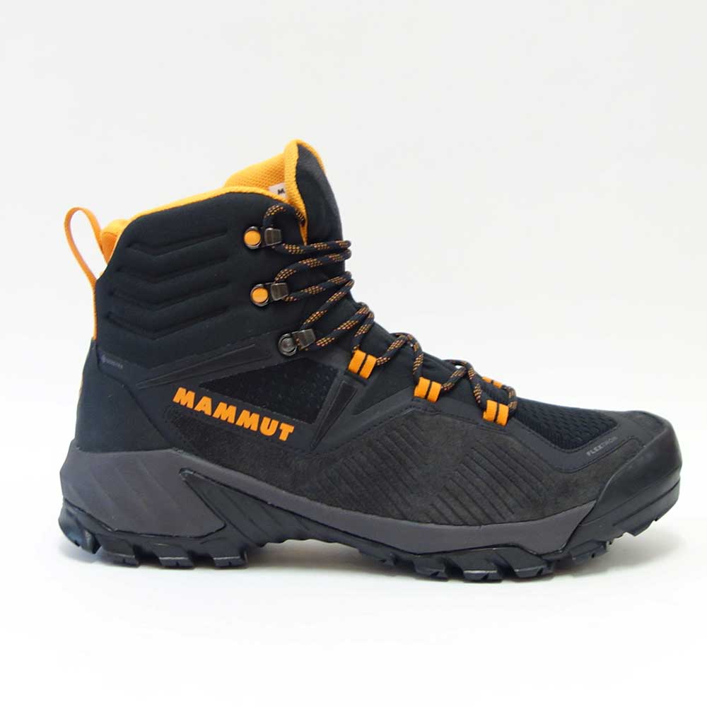 MAMMUT マムート Sapuen High GTX  Men 303004241（メンズ）カラー：black-dark radiant(00132) アウトドアスニーカー ウォーキングシューズ 防水ハイキングシューズ「靴」