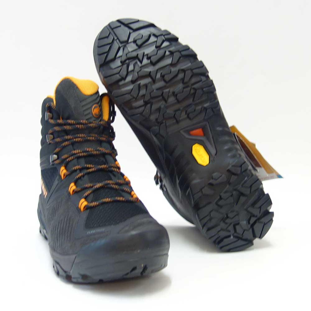 MAMMUT マムート Sapuen High GTX  Men 303004241（メンズ）カラー：black-dark radiant(00132) アウトドアスニーカー ウォーキングシューズ 防水ハイキングシューズ「靴」