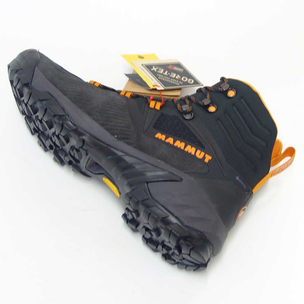 MAMMUT マムート Sapuen High GTX  Men 303004241（メンズ）カラー：black-dark radiant(00132) アウトドアスニーカー ウォーキングシューズ 防水ハイキングシューズ「靴」