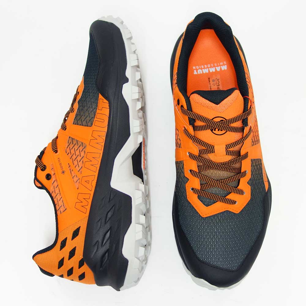 MAMMUT マムート Sertig II Low GTX Men 303004280（メンズ）カラー：black-vibrant orange(00763) アウトドアスニーカー ウォーキングシューズ 防水ハイキングシューズ「靴」