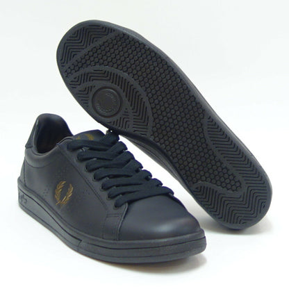 フレッドペリー FRED PERRY  B4321 220（ユニセックス）B721 LEATHER カラー：ブラック レザースニーカー  クラシックデザイン 「靴」