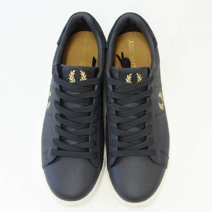 【SALE 20%OFF】 FRED PERRY フレッドペリー  B 4322 G85（ユニセックス）SPENCER TUMBLED LEATHER （スペンサー タンブルド レザー） カラー：グレー  天然皮革のローカットスニーカー 展開サイズ 26cm 28cm  「靴」