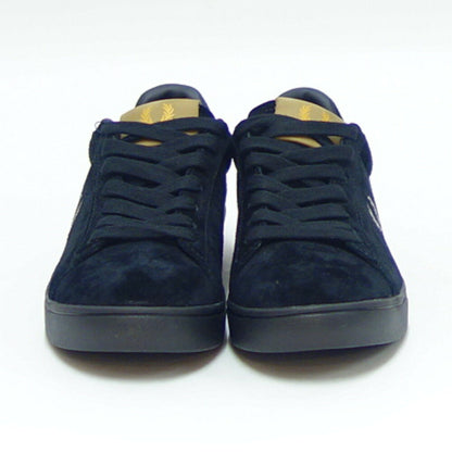 FRED PERRY フレッドペリー  B4323102（ユニセックス）SPENCER SUEDE （スペンサー スエード） カラー：BLACK 天然皮革 ローカット スニーカー  「靴」